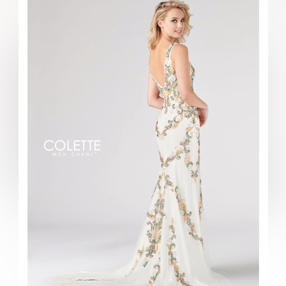 White prom dress - Picture 4 of 4